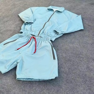 Ensemble de survêtement coupe-vent personnalisé avec logo imprimé, imperméable, pour hommes, idéal pour les activités de plein air - Product Image 1