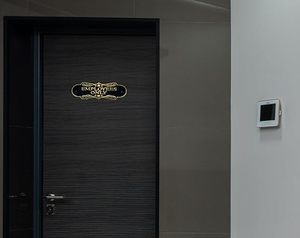 Brass Finish Employees Only Sign Metal Door Plaque Office Information Sign Business Workplace Staff Access <b>Wall</b> Door Decor - Product Image 2