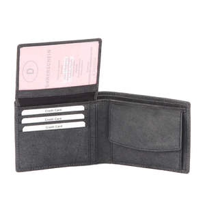 Monedero de Cuero Genuino, Impermeable, de Lujo, Nuevo Diseño, Moderno, Cartera de Bolsillo para Hombre, Vintage, Corta, RFID, Minimalista, de Poliéster - Product Image 4