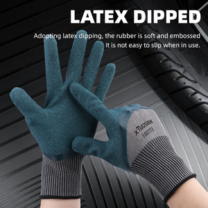 Wholesale Elastic Latex Safety <strong>Gloves</strong> Anti-Impact Construction Site <strong>Workwear</strong> with King <strong>Gloves</strong> Protective Function - Product Image 5