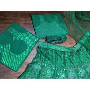 Belle multi-travail Lehenga Choli taille 2XL la plus étonnante tenue traditionnelle indienne - Product Image 5