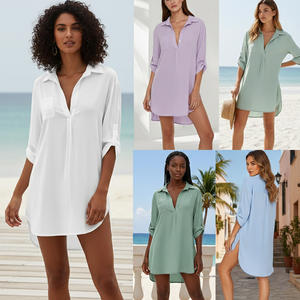 Traje de Baño de Una Pieza Estampado a la Moda para Mujer, Sexy, Veraniego, de Manga Larga, Informal, para la Playa, Fabricante OEM - Product Image 3