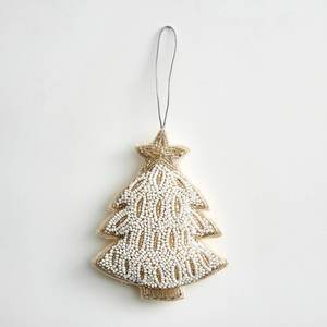 Ornements de Noël faits à la main, décorations de Noël brodées de perles, taille et prix personnalisés - Product Image 4