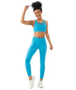 Ensemble de yoga deux pièces grande taille pour femmes, design sans couture, tissu respirant, extensible dans quatre directions, ajustement flexible pour les séances d'entraînement à la salle de sport - Product Image 1