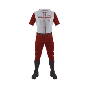 Uniformes de baseball au design élégant et tendance, disponibles en différentes couleurs, possibilité de créer votre propre uniforme de baseball avec votre propre marque. - Product Image 2