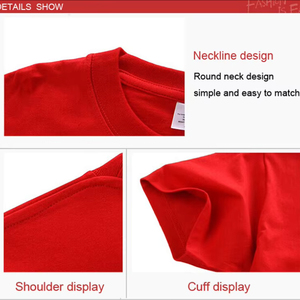 T-shirt décontracté en jersey tricoté pour homme, coupe ample, manches régulières, motif uni, 100 % coton respirant, marron, 300g, vente en gros - Product Image 6