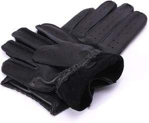 Gants de conduite en cuir de daim pour hommes - Product Image 2