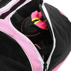 Large Rolling Catcher Gear Bag Soft <b>Baseball</b> Bag Wheels 4 <b>Bats</b> Multi-Pockets Fence Hook Softball <b>Baseball</b> bags - Product Image 3