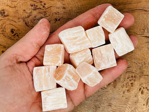 Selenita Naranja al por Mayor, Piedra Natural en Bruto, Cristal Natural para Sanación, Piedras Minerales - Product Image 4