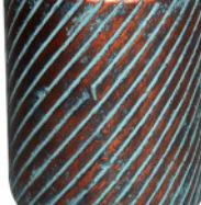 Vase décoratif en métal fait main Patine antique Design moderne Vase à fleurs en fer pour la maison, le jardin et l'extérieur Mariage côtier pour Pâques - Product Image 5