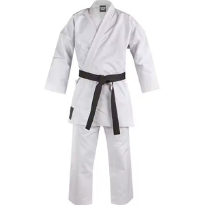 Uniforme de Karate Blanco al por Mayor, 100% Algodón, Duradero, Unisex para Adultos, Ropa de Artes Marciales con Cinturón Negro, Corte Regular 2026 - Product Image 1