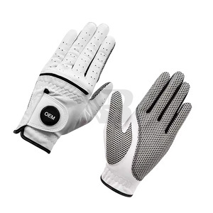 Gants de golf pour hommes en cuir souple, fabrication professionnelle, impression de logo personnalisé, matériaux de qualité supérieure, prix de gros. - Product Image 1