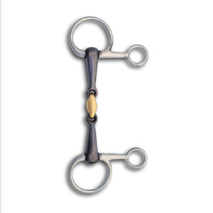 Bocado de Doble Articulación para Equitación Inglesa, de Acero Inoxidable Premium, con Anillo Suelto y Eslabón Francés, Personalizable, Duradero y Cómodo - Product Image 2