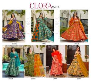 Magnifique Kurta de mariage indien pakistanais en tissu de soie, imprimé numérique, tenue de soirée élégante, style ethnique Bollywood, dernière collection exclusive - Product Image 5