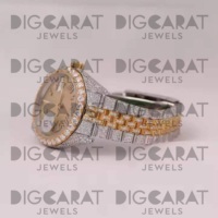 Montre en diamant de bonne qualité, durable et élégante, idéale pour les voyages et les activités de plein air, disponible pour une livraison mondiale