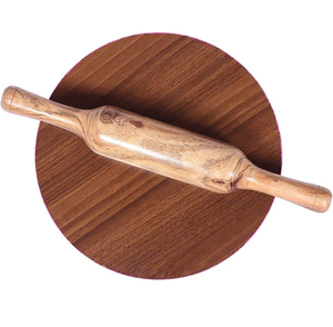 Modern Style Wooden <b>Rolling</b> Board And <b>Rolling</b> <b>Pin</b> Kitchen Tools For Dough Pastry Pizza Chapati Bread Baking - Product Image 1