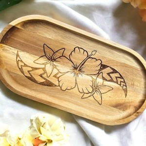 ถาดเสิร์ฟไม้กระถินแกะสลักลายชนเผ่า ทำด้วยมือ ขายส่ง - มอราบาดาบัด - Product Image 2