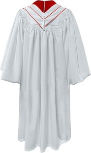 Robe de prêtre de luxe pour le clergé, robe d'église avec croix brodée, origine importée, polyester - Product Image 4