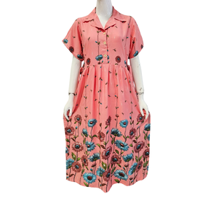 Robes décontractées pour femmes avec col et cordon sur les côtés, disponibles en 5 couleurs différentes - Product Image 4