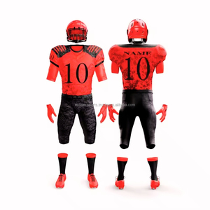 Nuevo Diseño de Uniforme de Fútbol Americano para Hombre, Transpirable y Cómodo, Jersey de Manga Corta con Cuello en V, 100% Poliéster para Fútbol - Product Image 5