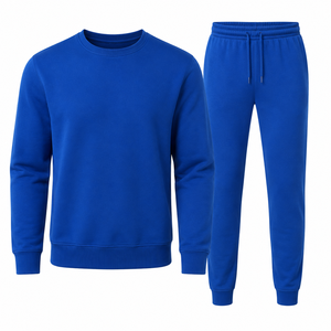 Wholesale New Design Men New Arrival Full Sleeve <b>Embroidery</b> Logo Men Sweat Suit Best Design Fleece Fabric Men Tracksuit <b>Set</b> - Product Image 1