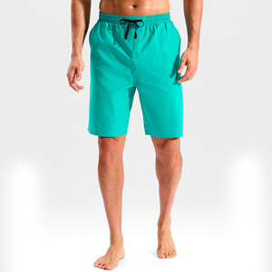 Shorts de Playa para Hombre, de Secado Rápido, Tejido 100% Poliéster, Color Sólido, Cintura Elástica - Product Image 3