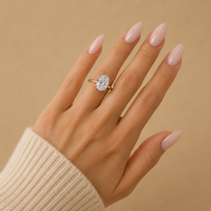 Anillo de Compromiso con Diamante Ovalado de 1 Quilate Cultivado en Laboratorio, Oro de 14k, Solitario, Certificado IGI - Product Image 5