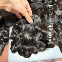 Cheveux humains Remy bouclés naturels indiens 100g, texture Temple Collection, longue durée, pour tissage, double trame, en lots