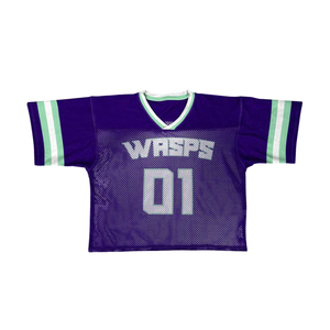 2026 Más Vendido, Mejor Cosido # 01 WASPS Camisetas Deportivas de Fútbol Americano para Hombre con Diseño Personalizado - Product Image 1