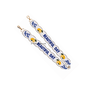 Correa de Lujo Hecha a Mano con Cuentas BAM DOT CRAK, Diseño Moderno con Patrón Argyle Colorido, Accesorio Ajustable para Bolso Cruzado - Product Image 4