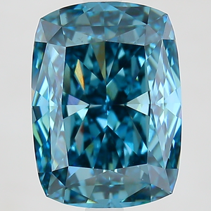 Diamante de Laboratorio de Corte Cojín Azul Intenso de 4 Quilates, Claridad VS, Certificado IGI, Diamante Suelto para Joyería, Gemver Diamond - Product Image 1