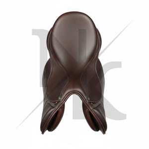 Silla de doma profesional de cuero genuino, estilo inglés de contacto cerrado, para espectáculos ecuestres, productos de carreras de caballos ingleses de la India. - Product Image 6