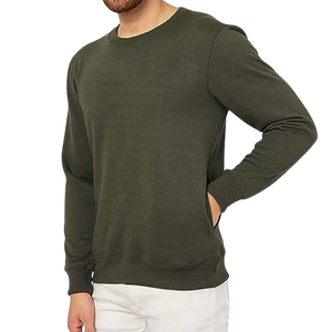 Sweat-shirt à col rond de haute qualité pour hommes, en coton molletonné, décontracté, mode, fabrication OEM ODM dans le monde entier - Product Image 4