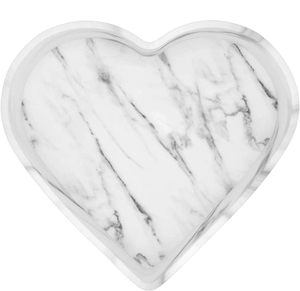 Plateau en marbre blanc de haute qualité, forme cœur, le plus vendu, pour la décoration de la maison, plateau de service pour bonbons et en-cas, au prix le plus bas - Product Image 2