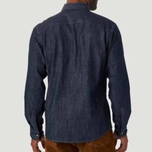 Chemise en jean tendance pour homme à manches longues – Vente en gros par le fabricant – Tissu de qualité supérieure, idéal pour les marques et les commandes en gros - Product Image 2