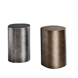 Modern Gold Hammered Metal Cylinder <b>Stool</b> Contemporary Home Furniture Handmade Living Room Decor <b>Stool</b> & <b>Ottomans</b> - Product Image 2