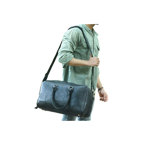 Sac de voyage en cuir véritable personnalisé, durable, imperméable, avec organisateur, design portable, grande capacité, bandoulière réglable - Product Image 1