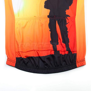 Maillot de cyclisme à manches courtes personnalisé avec impression graphique, respirant, en polyester, pour adultes, prix de gros - Product Image 2