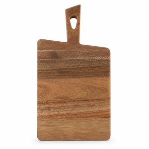 USA Warehouse Stock Wholesale Small Acacia <b>Wood</b> <b>Cutting</b> Board Offset Handle <b>Wood</b> Charcuterie Board <b>Laser</b> Engraving Blanks - Product Image 1