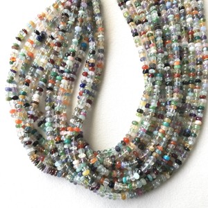 Cuentas Redondas Lisas Multicolor de Piedra 100% Naturales, Certificadas por IGI, Grado AA, de 5mm-5.5mm, con Multifuego, Gemas Vivaaz para Joyería - Product Image 6