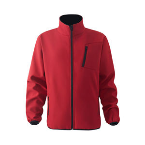 Veste à capuche de couleur unie d'automne avec logo personnalisé, imperméable, coupe-vent, veste softshell pour la randonnée en plein air pour hommes - Product Image 2