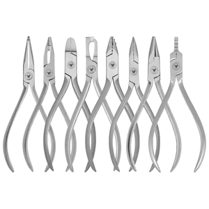 DERMISPRO INSTRUMENTS 55 Pcs Manual Orthodontic Pliers Cutters Scissors Kit Stainless Steel T/C Dental Instruments Set Silver - Product Image 2