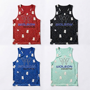 Top Selling Men's Lightweight Eco-Friendly Quick Dry Casual Sports Gym <b>Vest</b> Stretch Fit Sleeveless Activewear Tank Top for Daily - Product Image 3
