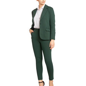 Women Business Pant Suit Elegant Office Wear <b>Blazer</b> Trousers <b>Set</b> Custom Formal Workwear Wholesale - Product Image 1