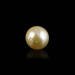 Perle dorée lâche de 4,8 carats, pierre précieuse de luxe pour bijoux fins - Product Image 2