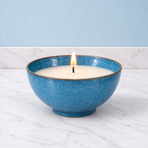 Pure Ivory Ceramic <b>Candle</b> Vessel Wide Bowl Thick Durable Heat Resistant Smooth Gloss Finish Single Wick Luxury Home Decor - Product Image 5