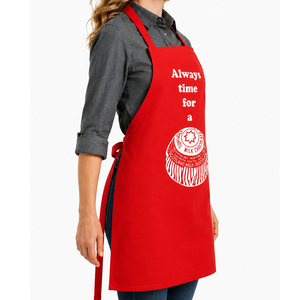 High Quality Printed Apron For Bakers 100% Cotton Knee Length Kitchen <b>Cooking</b> Aprons Manufacturer in India. - Product Image 3