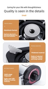 Nouvelle cuisinière à cartouche en acier inoxydable, portable pour l'extérieur, à allumage magnétique, ustensile de cuisson, réchaud de camping, accessoire de barbecue - Product Image 2