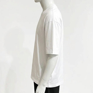 เสื้อยืดโอเวอร์ไซส์ทรงบ็อกซี่ ผ้าคอตตอน 100% คุณภาพสูง พิมพ์โลโก้ตามสั่ง สำหรับผู้ชาย - Product Image 2