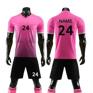 Maillot de football à manches courtes, ensemble d'équipe, vente en gros, logo personnalisé, sublimation, Dry Fit, 100% polyester, noms d'équipe personnalisés - Product Image 6